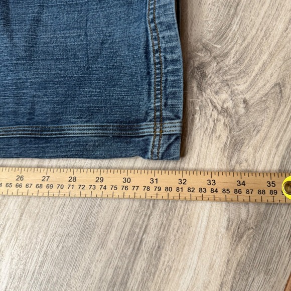 Duluth Trading Co Standard Fit Mens Jeans 38x34 Blue Cotton Spandex Straight Leg - Picture 12 of 13